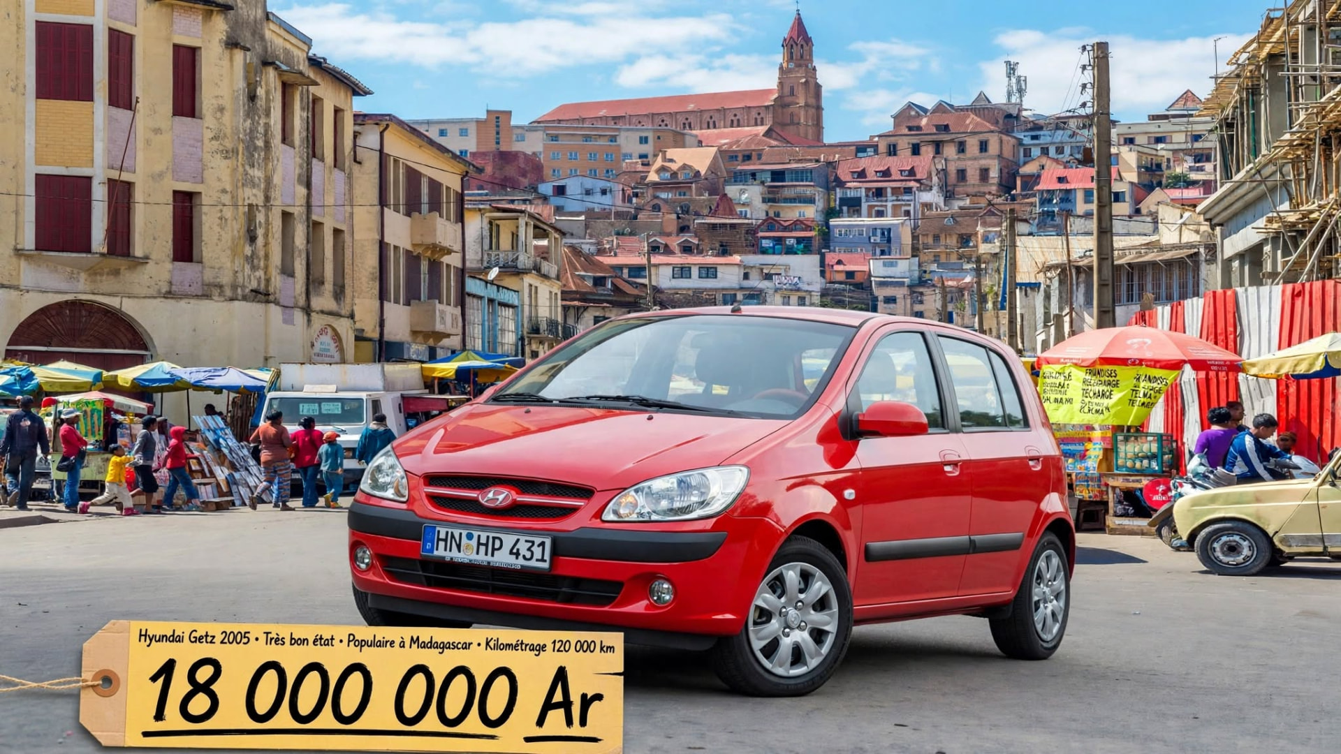 Hyundai Getz rouge