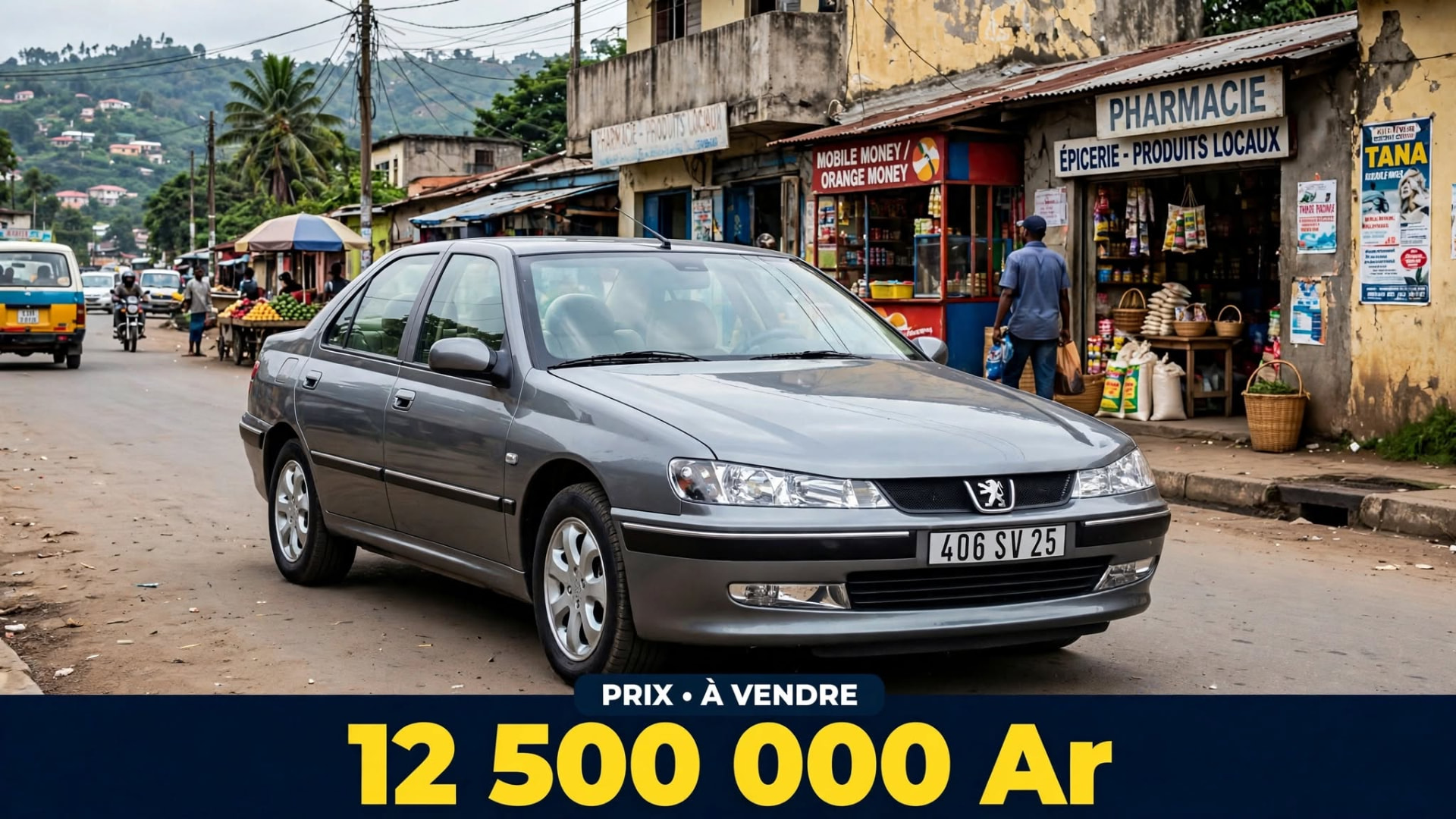 Peugeot 406 grise